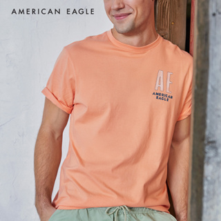 American Eagle Super Soft Logo Graphic T-Shirt เสื้อยืด ผู้ชาย กราฟฟิค (NMTS 017-2861-800)