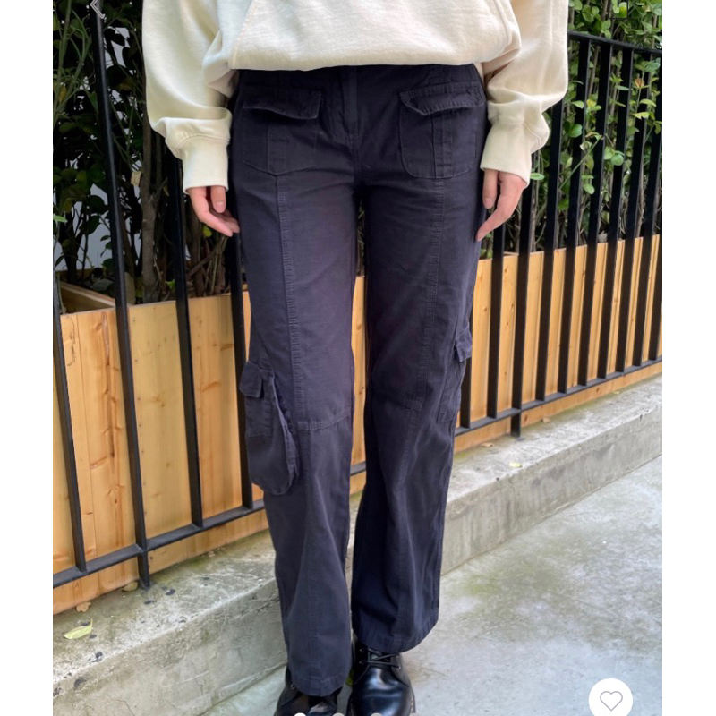 พรีออเดอร์ PREORDER Brandy Melville Kim Cargo Pants ของแท้ 100 NAVY