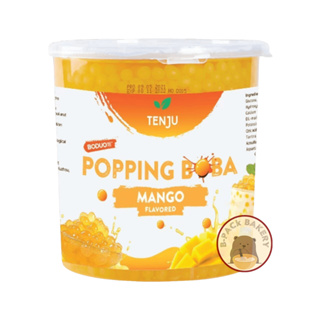(เท็นจู มุกป็อบ มะม่วง) เท็นจู ไข่มุกป็อบ มะม่วง / TENJU Popping Boba Mango / 1Kg