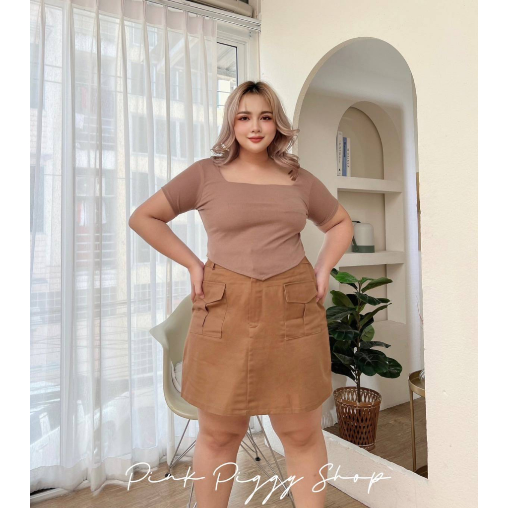 plussize-เสื้อคนอ้วน-freesize-อก-40-48-วงเเขน22-ความยาว19