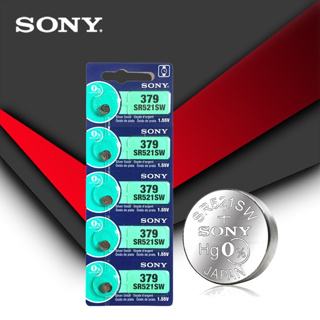 Sony 100% Original 379 SR521SW D379 SR63 V379 AG0 นาฬิกาแบตเตอรี่ปุ่มเซลล์แบบเหรียญ MADE IN JAPAN