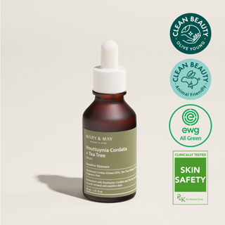 Mary&amp;May Houttuynia Cordata +Tea Tree Serum 30ml แมรี่ &amp; เมย์ เซรั่ม คาวทอง+ ต้นชา 30 มล.