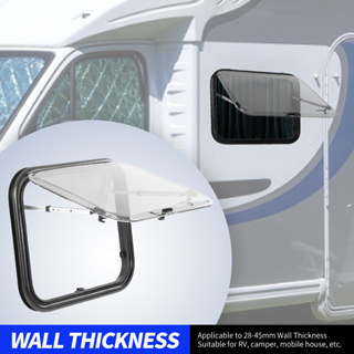 Aries306 หน้าต่างบานเลื่อนรอบมุม Double Layer UV Protection Pull Push Style สำหรับ Caravan Camper Trailer RV