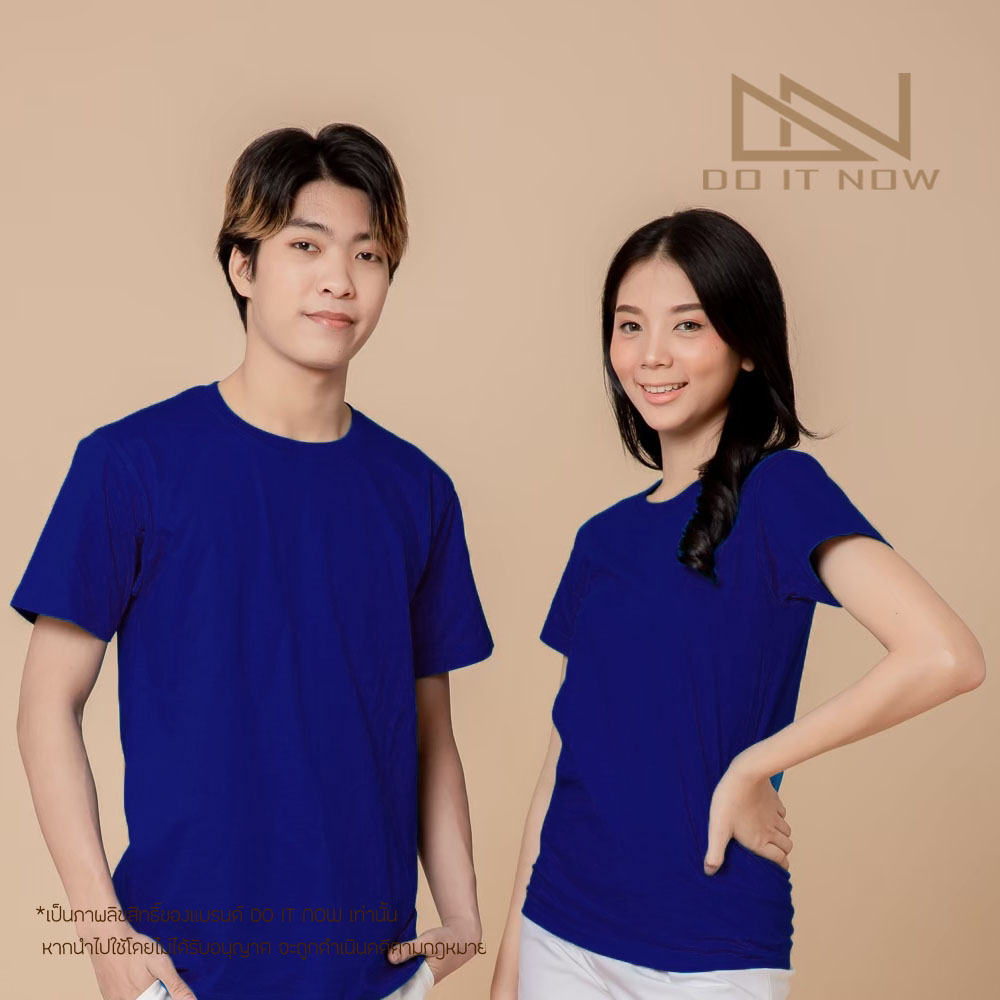 เสื้อคอกลมสีน้ำเงิน-by-doitnow-สินค้าคุณภาพ-จากแห่งผลิตโดยตรง