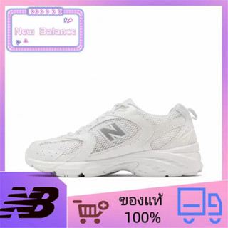 ของแท้ 100% New Balance NB 530 all-match breathable รองเท้าวิ่งผู้ชายและผู้หญิงสไตล์เดียวกันสีขาว