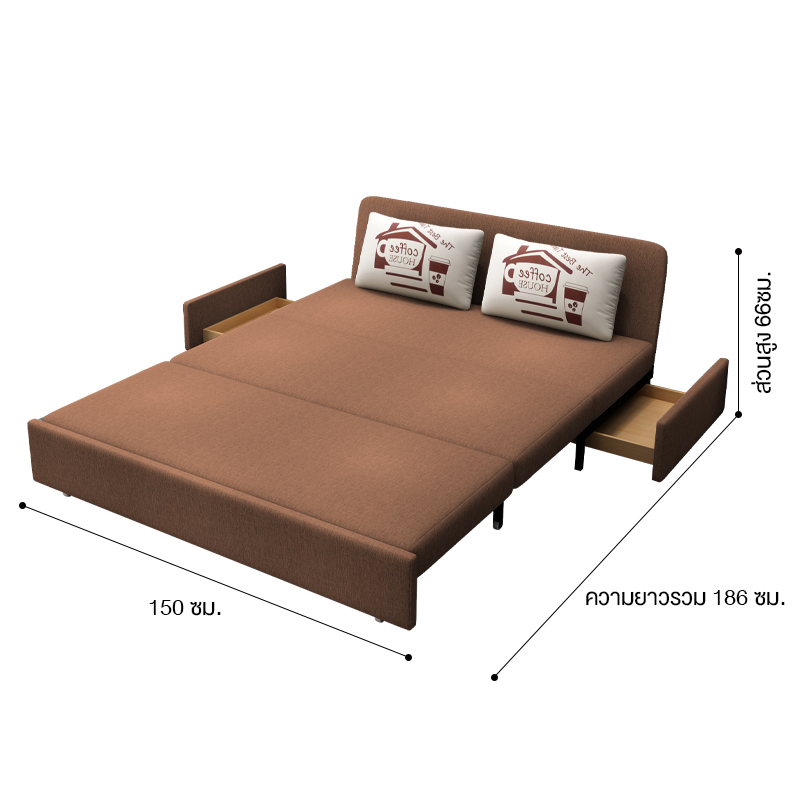 โซฟาปรับนอน-โซฟาพับ-โซฟาโซฟาพับนอน-ด้วยการจัดเก็บ-เตียงนอน5ฟุตเตียงโซฟา-3นั่ง1-6ม-โซฟาปรับนอนได