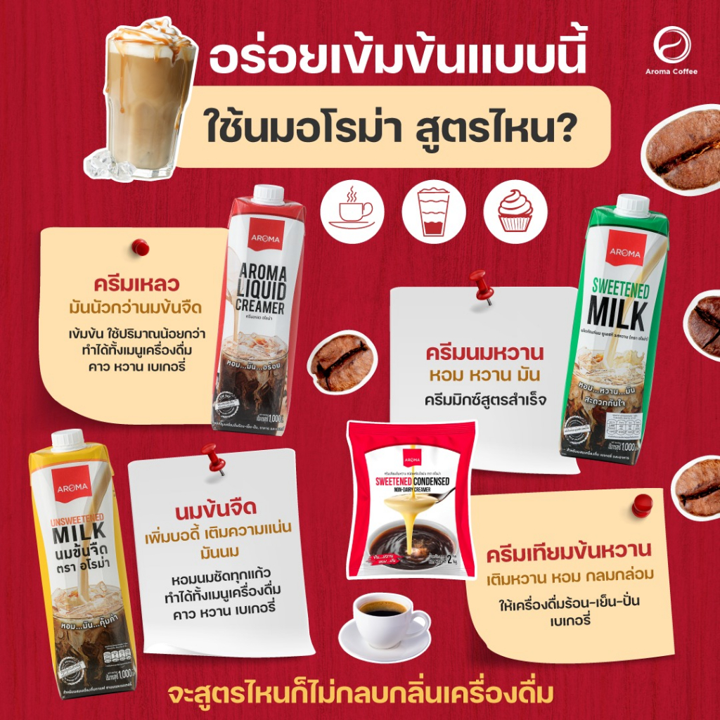 aroma-ครีมเทียม-ข้นหวาน-ชนิดพร่องไขมัน-นมข้นหวาน-2-กิโลกรัม-1ถุง