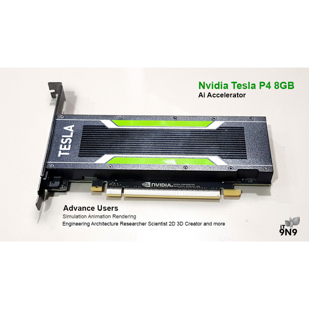 NVIDIA Tesla P4 8GB Professional graphics ทำงาน Simulation เขียนแบบ ทาง ...