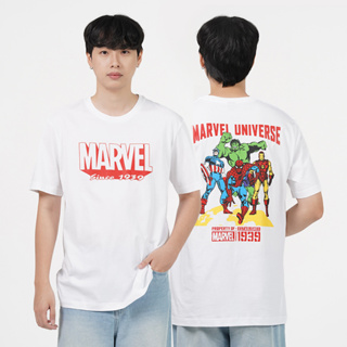 Marvel Universe Men Since1939 Vintage T-Shirt - เสื้อยืดผู้ชายลายมาร์เวล วินเทจ1939 สินค้าลิขสิทธ์แท้100% characters studio