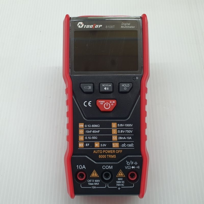 ดิจิตอลมัลติมิเตอร์ Digital multimeter เสียงบอกค่าภาษาไทย TOOTOP 8108T ...