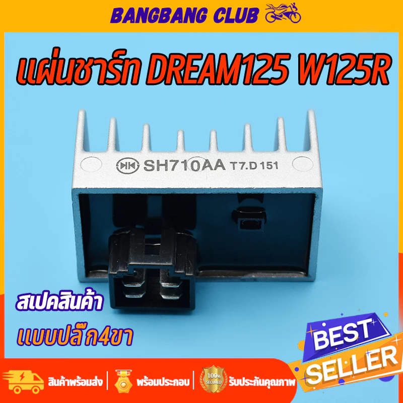 แผ่นชาร์ท Dream 125 และ Wave 125R