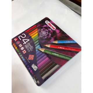 ดินสอสีไม้ ตราม้า 24 สี กล่องเหล็ก
