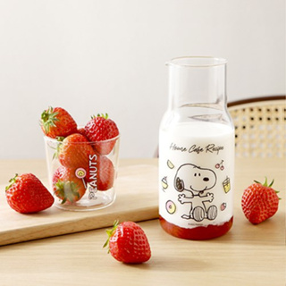 ( พร้อมส่ง ) Snoopy Double Glass 2P Set ชุดแก้วสนู้ปปี้