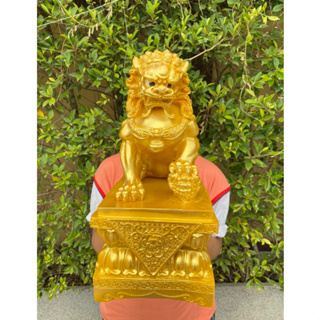 สิงโต รูปปั้นสิงห์ ตั้งหน้าบ้าน สูง16นิ้ว ตัวใหญ่ เสริมฮวงจุ้ย