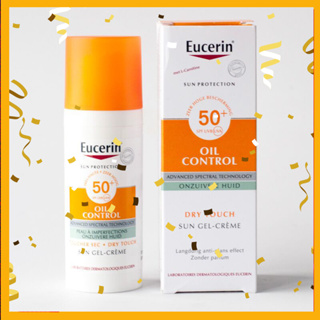 【แท้100%】 Eucerin Sun Dry Touch Oil Control Face SPF50+ 50ml กันแดดคุมมัน เพื่อผิวมันเป็นสิวง่าย