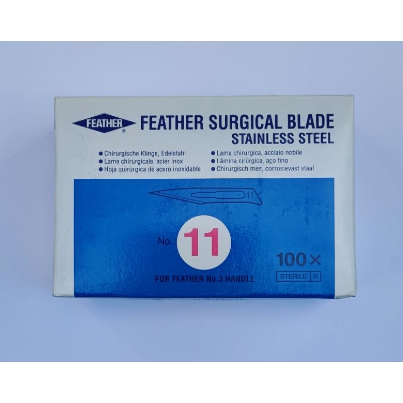 ใบมีดstainless steel feather surgical blade of japanมี5เบอร์ให้เลือก ...