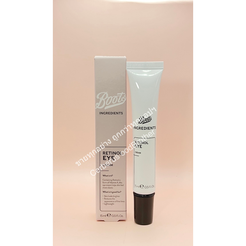 [ของแท้/พร้อมส่ง] Boots Ingredients Retinol Eye Cream 15 ML บู๊ทส์ อิน