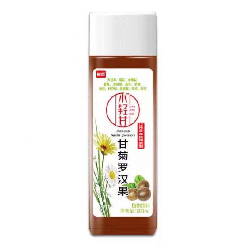 ชาคาโมมาย หล่อฮังก๊วย สายน้ำผึ้น พร้อมดื่ม( 椰泰 小轻甘甘菊金银花露凉茶 )ขนาด 380ml ...