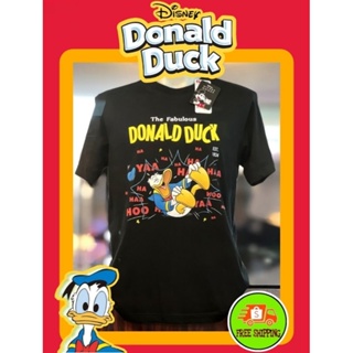 เสื้อDisney ลาย Donald Duck สีดำ ( MK-097 )