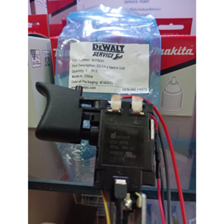 DEWALT service part switch for model DCD700/DCD710/DCF805 part no. N319241 อะไหล่สวิตซ์ สว่านไร้สาย