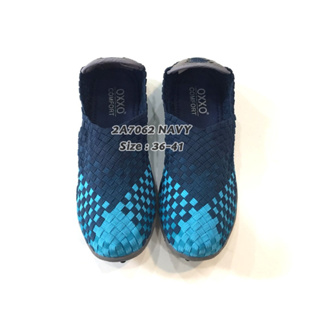 5okshop รองเท้าผ้าใบ ยางยืด เพื่อสุขภาพ วัสดุเป็นเส้นใยอีลาสติกความยืดหยุ่น นิ่ม ใส่สบาย ระบายอากาศได้ดี 2A7062