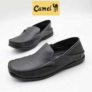 Camel (CM126)  รองเท้าคัทชูหนังแท้ ชาย สีดำ ไซส์ 40 - 45