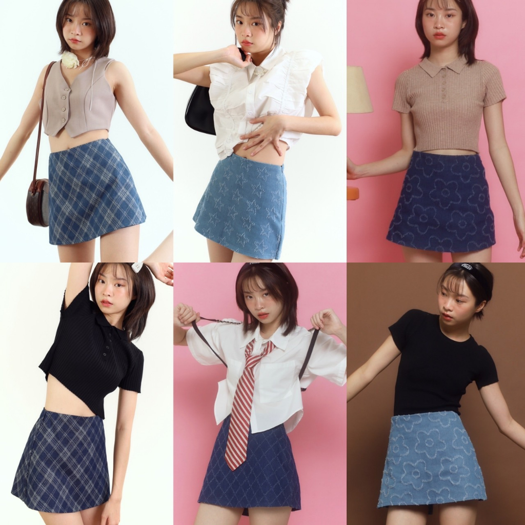 Bemingskirts003(XS-4XL) - Beming Butter Skirt ?? (11 สี)