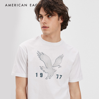 American Eagle Super Soft Logo Graphic T-Shirt เสื้อยืด ผู้ชาย กราฟฟิค (NMTS 017-2861-101)