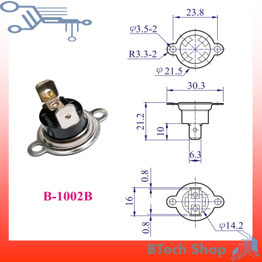 เทอร์โมสตรัท-ควบคุมอุณหภูมิร้อนตัด-nc-รุ่น-b-1002m