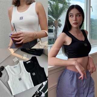 เปิดพรี 📍LOW*E CROP TOP🔥 (330฿ฟรีส่ง) จัดด่วนเลยค่า เสื้อกล้ามทรงครอป ดีเทลเป็นงานปักโลโก้แบรนด์ดัง teeda