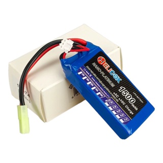 แบตเตอรี่เรือยังคับ FT009 Li-po 7.4v 1500 mAh. ปลั๊กตรงรุ่น สินค้ามี ม.อ ก. ส่งจากกรุงเทพ