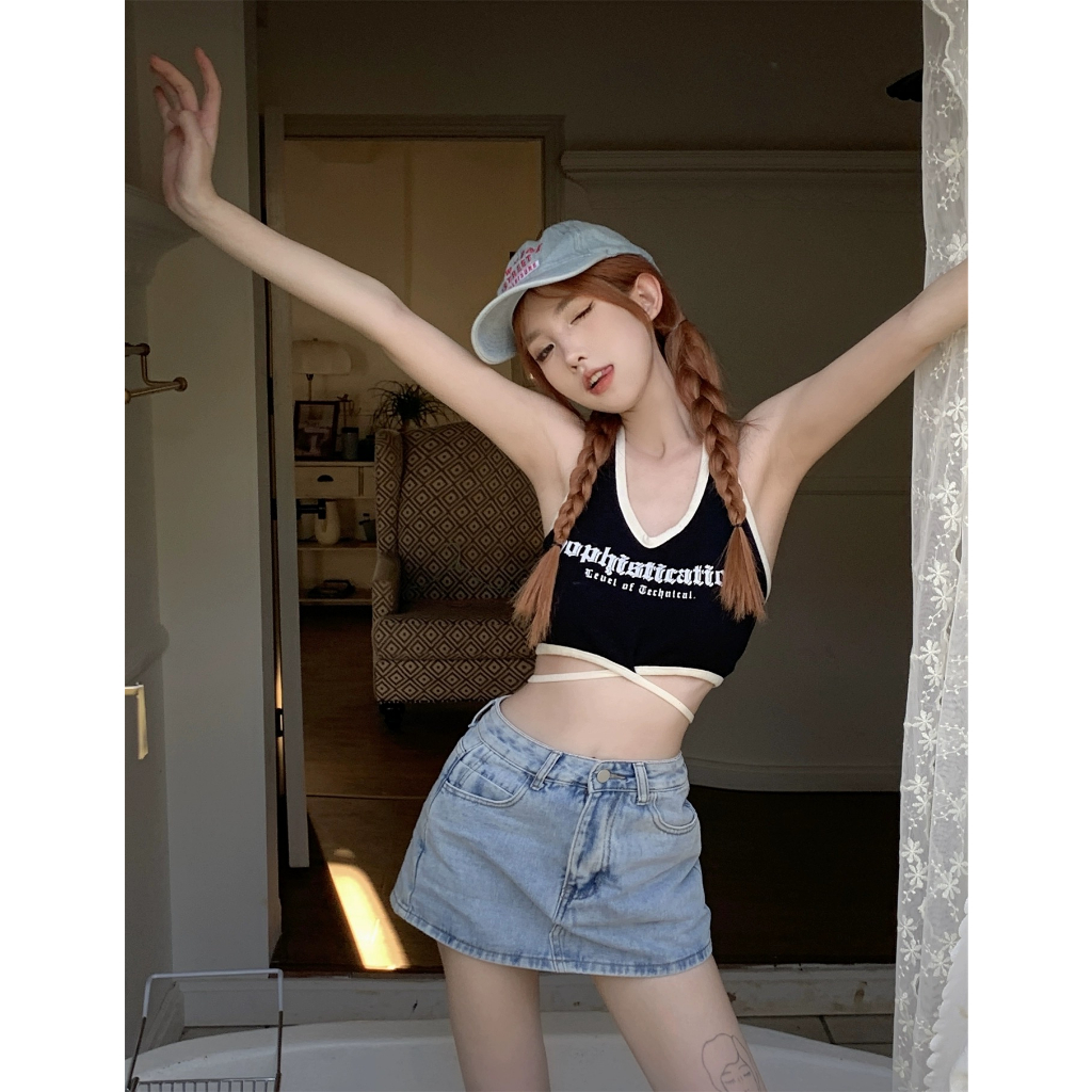 ta-08-ครอป-เสื้อครอป-ครอปสีพื้น-สายฝอ-สายเกา-ผ้ายืด-ครอปเข้ารูป-เสื้อสายเดี่ยว-สายเดี่ยว