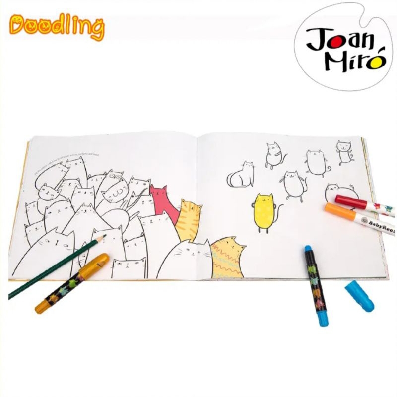 joan-miro-สมุดกิจกรรมศิลปะสำหรับเด็ก-doodling-for-boy-girl