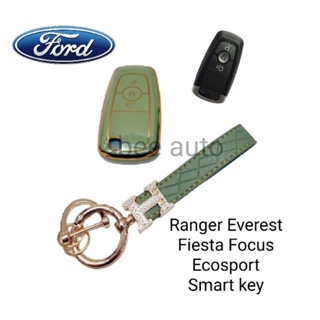 เคสกุญแจรีโมทรถยนต์ Tpu สําหรับ รถรุ่น Ford Ranger Everest Fiesta Focus Ecosport Smart key