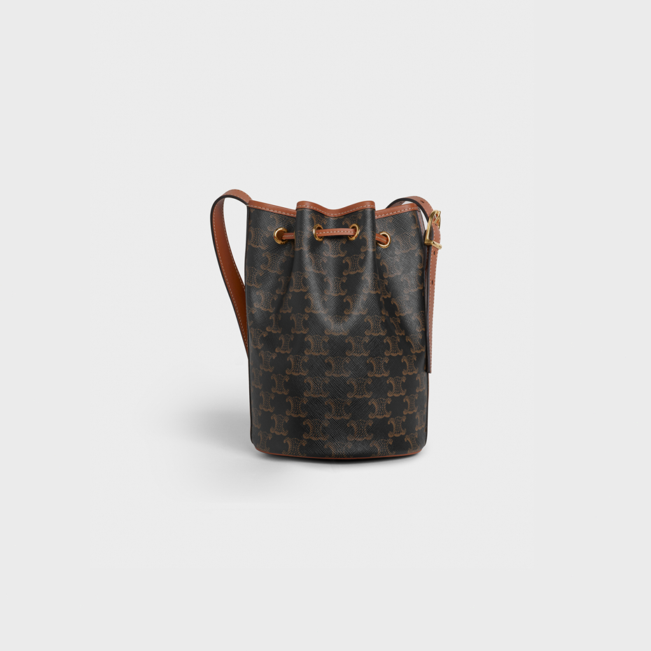 เซลีน-celine-small-logo-print-drawstring-bag-สุภาพสตรี-กระเป๋าสะพายไหล่-กระเป๋าร่อซู้ล-กระเป๋าถือ