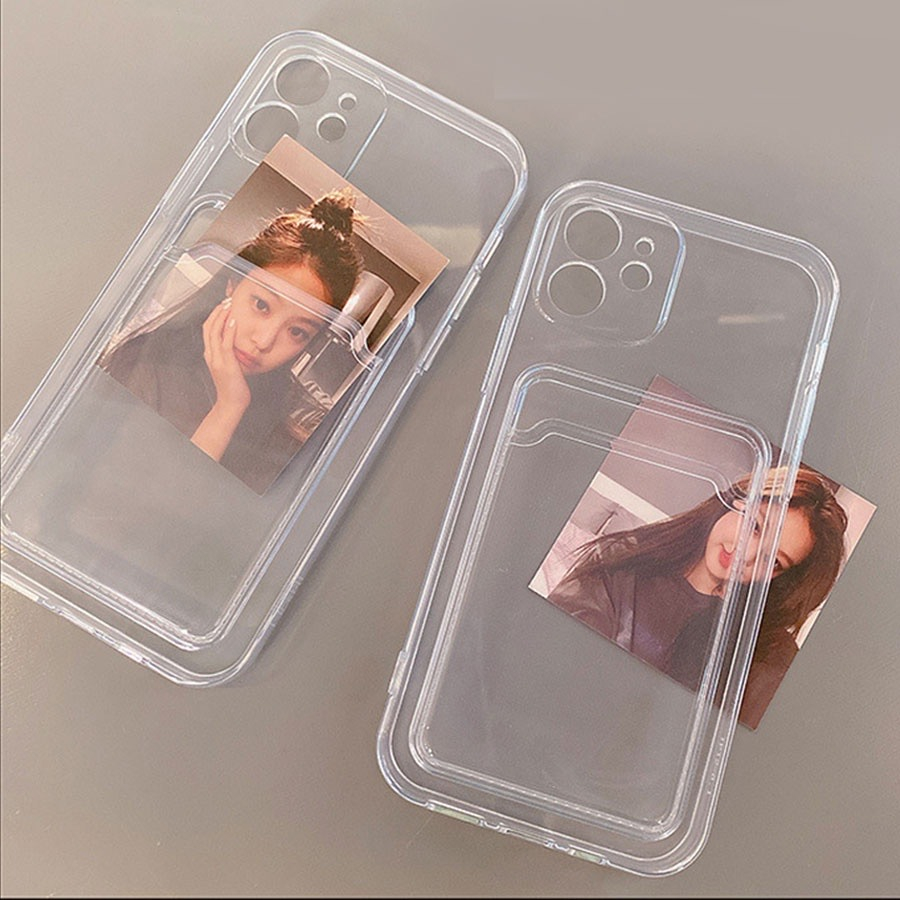 เคสโทรศัพท์มือถือแบบนิ่ม-tpu-แบบนิ่ม-ใส-กันกระแทก-พร้อมช่องใส่บัตร-สําหรับ-realme-11-pro-5-c30s-c53-c30-c33-c31-c35-c3