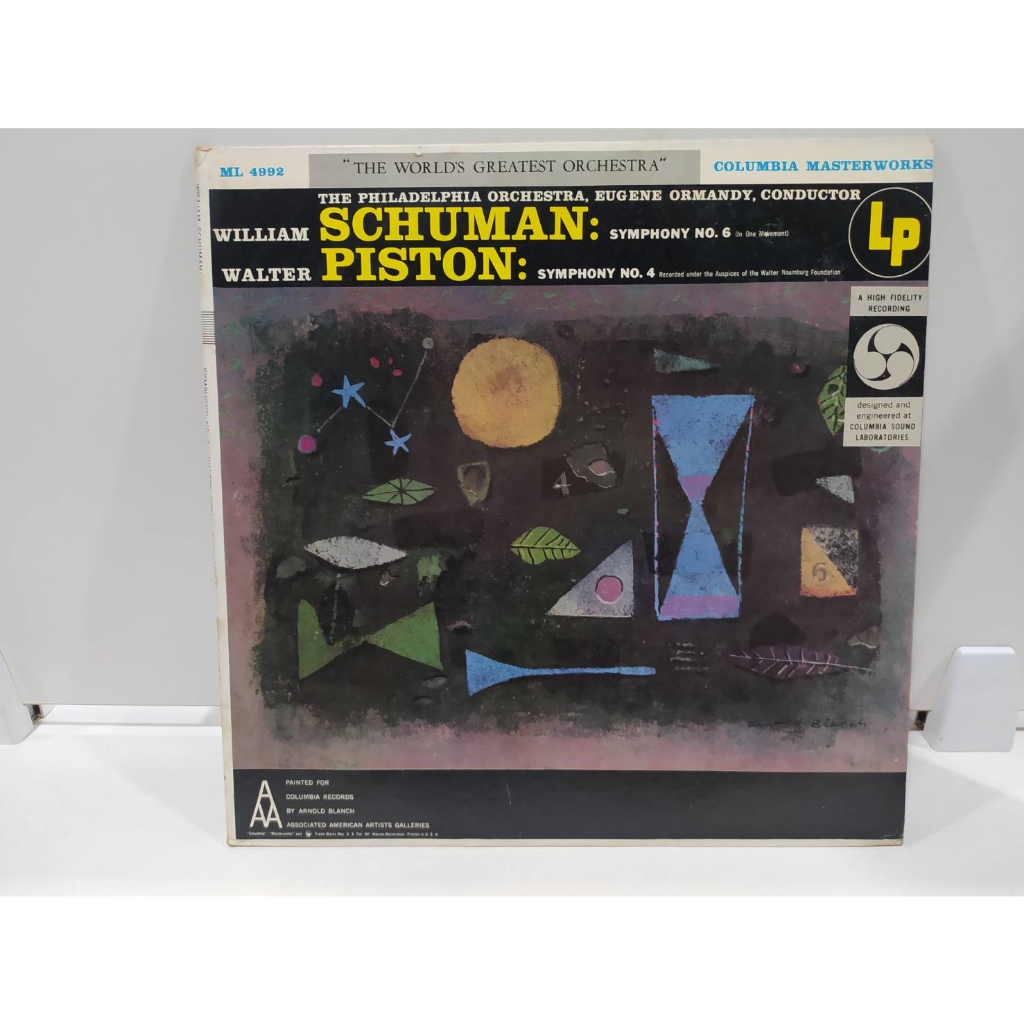 1LP Vinyl Records แผ่นเสียงไวนิล Schuman Symphony No. 6 in One Movement Piston Symphony No