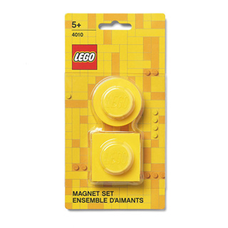 LEGO Magnet Set Round and Square (Yellow) ชุด แม็กเน็ต ติดตู้เย็น เลโก้ สีเหลือง
