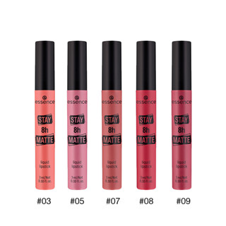 essence เอสเซนส์ STAY 8h MATTE liquid lipstick เครื่องสำอาง ลิป ลิปสติก ลิปจุ่ม