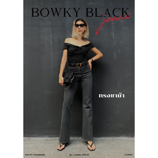 Candy Jeans กางเกงยีนทรงขาม้า รุ่น BOWKY BLACK