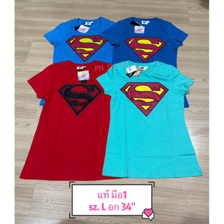 เสื้อยืด super girl แท้💯 มือ1 ไซซ์ L อก34"