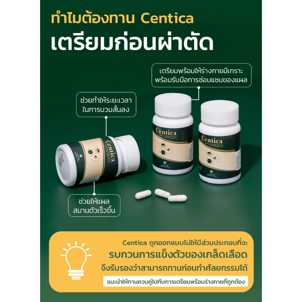 centica-ลดบวม-อาหารเสริมหลังศัลยกรรม