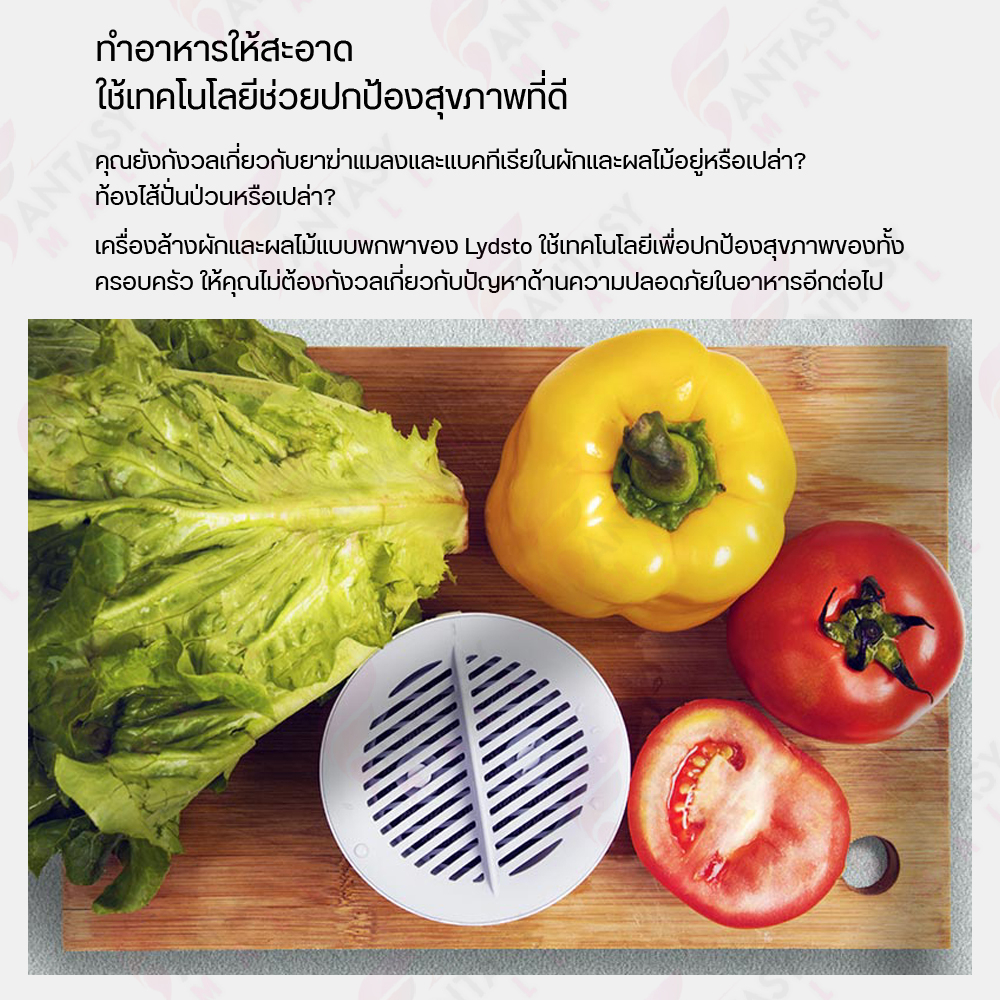 lydsto-เครื่องล้างผักและผลไม้-เครื่องล้างผัก