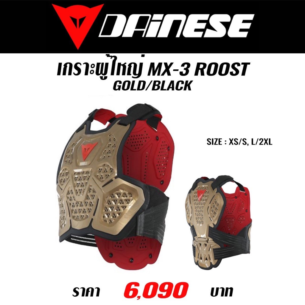 ของแท้-เกราะผู้ใหญ่-dainese-mx3-roost-guard