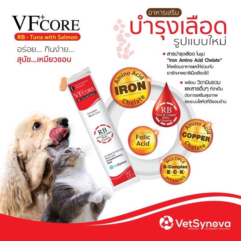 vfcoreวิตามินบำรุงร่างการสุนัขและแมว