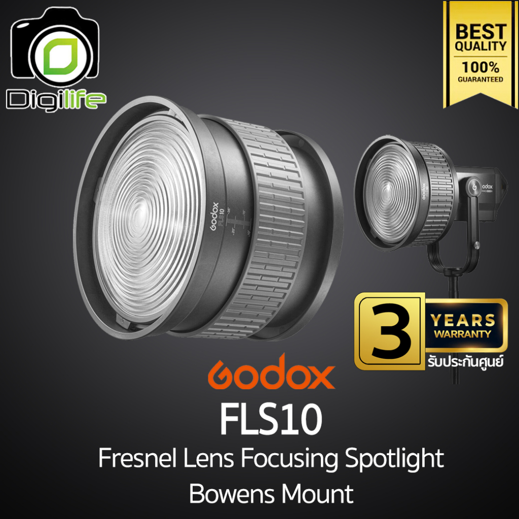 godox-lens-fls10-fresnel-lens-for-led-light-bowem-mount-เลนส์ต่อเพิ่มกำลังไฟ-ปรับมุมแสง-รับประกันศูนย์-godox-3ปี