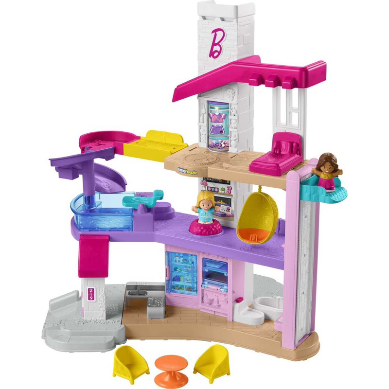 fisher-price-little-people-barbie-toddler-playset-little-dreamhouse-with-music-amp-lights-plus-figures-amp-accessories