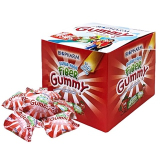 biopharm-sugar-free-fiber-gummy-ไบโอฟาร์ม-กัมมี่-ไฟเบอร์-ไม่มีน้ำตาล-กลิ่นสตรอเบอร์รี่-จำนวน-1-กล่อง-บรรจุ-20-ชิ้น