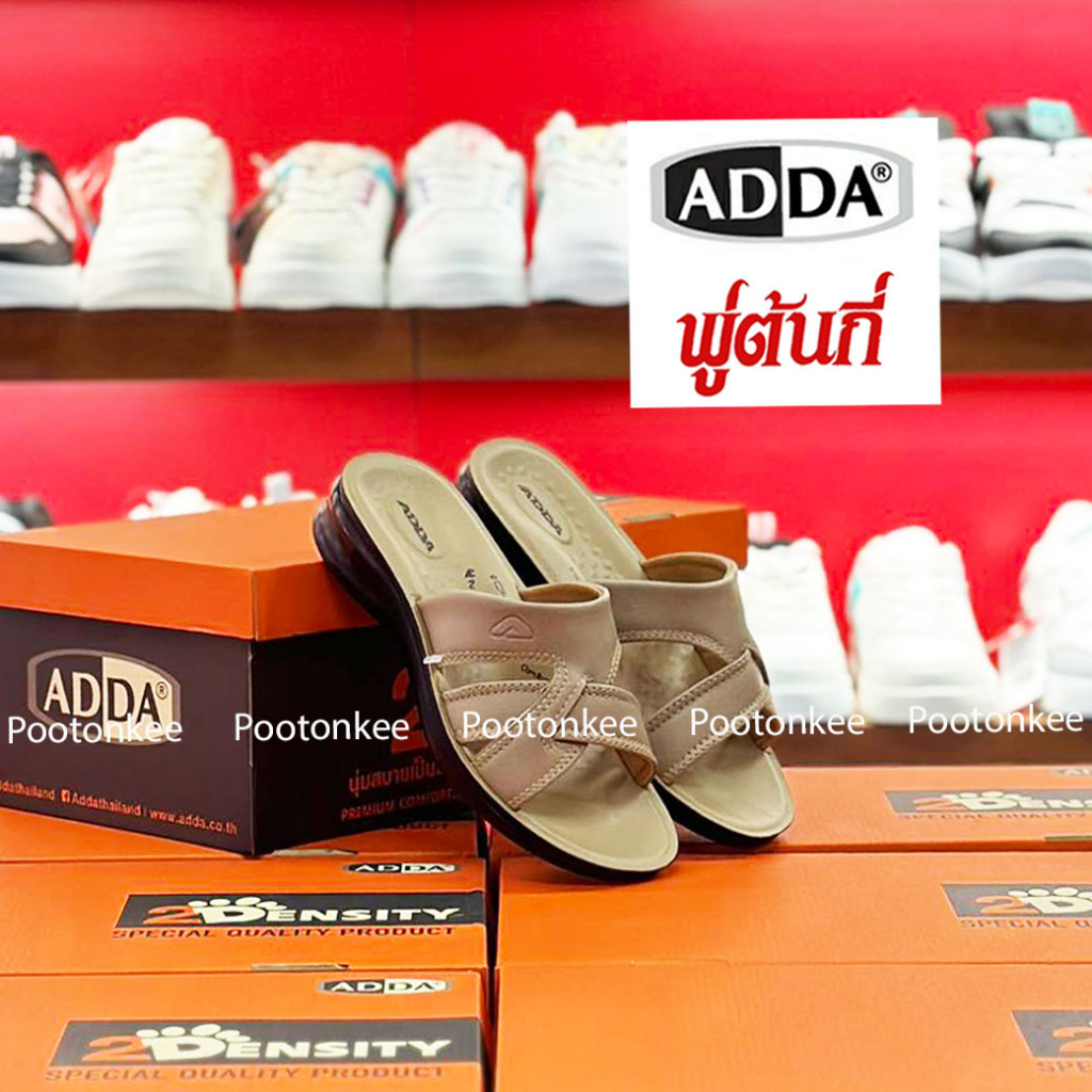 ADDA รองเท้าแตะ รองเท้าลำลอง รุ่น 74802-W1 ไซส์ 36-40 ของเเท้ พร้อมส่ง ...