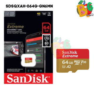 64GB (SDSQXAH-064G-GN6MN) MICRO SD การ์ดความจำ SANDISK V30 U3 C10 A2 170MB/s R 80MB/s W Red-Gold